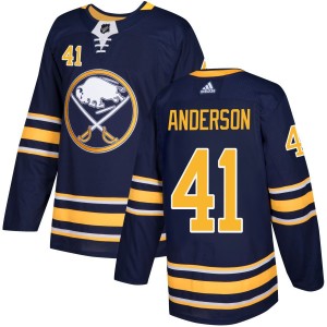 Craig Anderson Buffalo Sabres adidas Authentic Jersey - Navy
