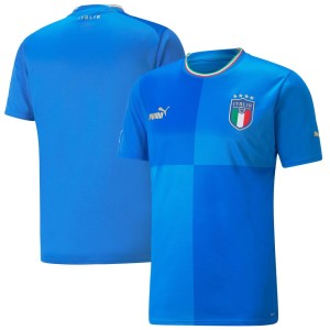 Italy National Team Puma 2022/23 Home Replica Blank Jersey - Blue