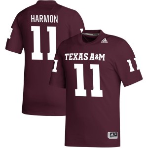 Deuce Harmon Texas A&M Aggies adidas NIL Replica Football Jersey - Maroon