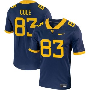 C.J. Cole West Virginia Mountaineers Nike NIL Replica Football Jersey - Navy