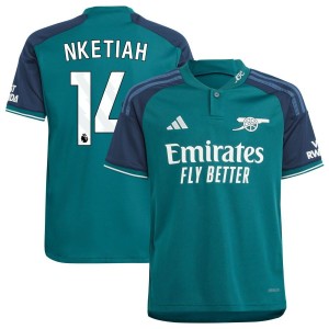 Eddie Nketiah  Arsenal adidas Youth 2023/24 Third Replica Jersey - Green