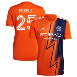 Cody Mizell New York City FC adidas 2022 The Volt Kit Replica Jersey - Orange
