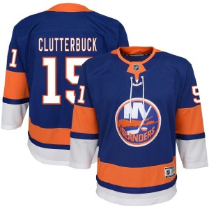 Cal Clutterbuck New York Islanders Youth Home Premier Jersey - Blue