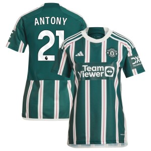 Antony Antony  Manchester United adidas Women's 2023/24 Away Replica Jersey - Green