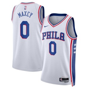 Men's Philadelphia 76ers Tyrese Maxey Association Jersey - White
