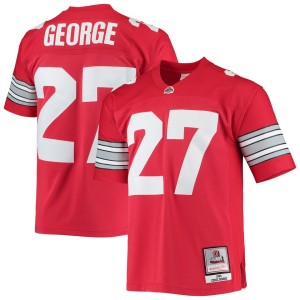Eddie George Ohio State Buckeyes Mitchell & Ness 1995 Authentic Throwback Legacy Jersey - Scarlet