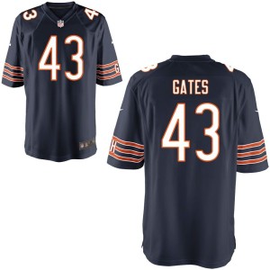 DeMarquis Gates Chicago Bears Nike Youth Game Jersey - Navy