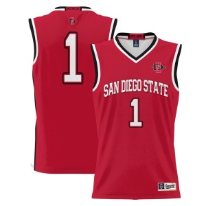 #1 San Diego State Aztecs ProSphere Youth Basketball Jersey - Cardinal