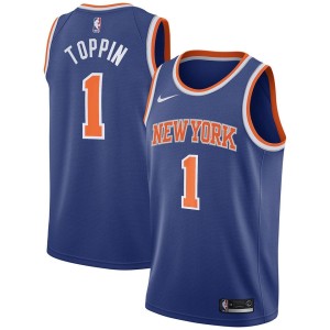 Men's New York Knicks Obi Toppin Icon Edition Jersey - Blue