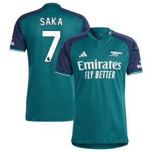 Bukayo Saka  Arsenal adidas 2023/24 Third Replica Jersey - Green