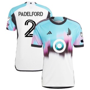 Devin Padelford Minnesota United FC adidas 2023 The Northern Lights Kit Authentic Jersey - White