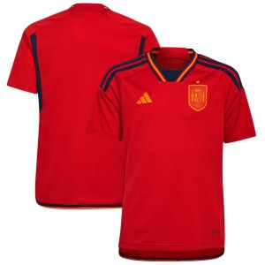 Spain National Team adidas Youth 2022/23 Home Replica Jersey - Red