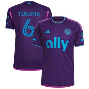 Bill Tuiloma Charlotte FC adidas 2023 Crown Jewel Kit Authentic Jersey - Purple