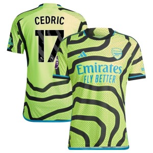 Cedric Soares Cedric  Arsenal adidas 2023/24 Away Authentic Jersey - Yellow
