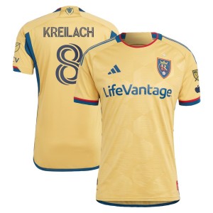 Damir Kreilach Real Salt Lake adidas 2023 The Beehive State Kit Authentic Player Jersey - Gold
