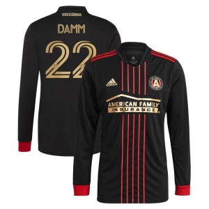 Jurgen Damm Atlanta United FC adidas 2021 The BLVCK Kit Replica Long Sleeve Jersey