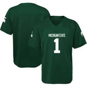 #1 Michigan State Spartans Youth Jersey - Green