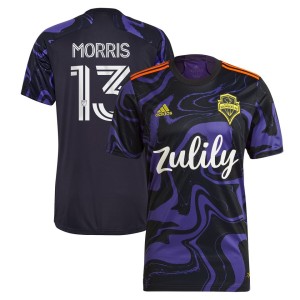 Jordan Morris Seattle Sounders FC adidas 2021 The Jimi Hendrix Kit Replica Player Jersey - Purple