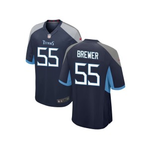 Aaron Brewer Tennessee Titans Nike Youth Game Jersey - Navy