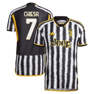 Federico Chiesa Juventus adidas 2023/24 Home Authentic Player Jersey - Black