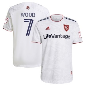 Bobby Wood Real Salt Lake adidas 2021 The Supporter's Secondary Kit Authentic Player Jersey - White