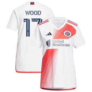 Bobby Wood New England Revolution adidas Women's 2023 Defiance Replica Jersey - White