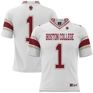 #1 Boston College Eagles ProSphere Youth Football Jersey - White
