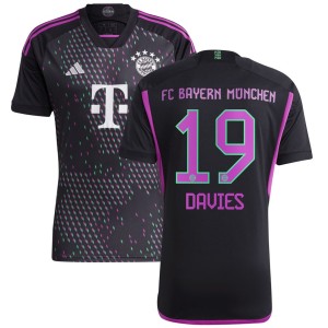 Alphonso Davies Bayern Munich adidas 2023/24 Away Replica Player Jersey - Black