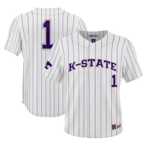 #1 Kansas State Wildcats ProSphere Baseball Jersey - White