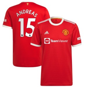 Andreas Pereira Manchester United adidas 2021/22 Home Replica Player Jersey - Red