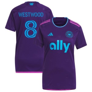 Ashley Westwood Charlotte FC adidas Women's 2023 Crown Jewel Kit Replica Jersey - Purple