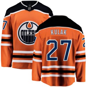 Brett Kulak Edmonton Oilers Fanatics Branded Home Breakaway Jersey - Orange
