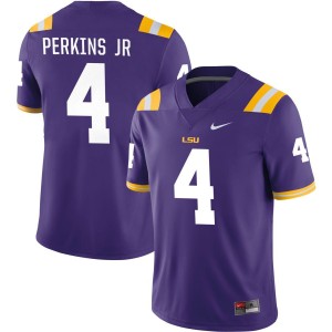 Harold Perkins Jr LSU Tigers Nike NIL Replica Football Jersey - Purple