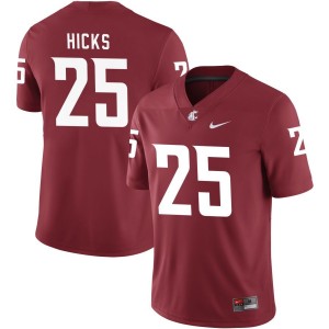 Jaden Hicks Washington State Cougars Nike NIL Replica Football Jersey - Crimson