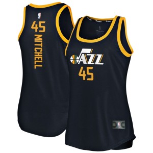 Donovan Mitchell Utah Jazz Fanatics Branded Women's Fast Break Team Tank Jersey - Icon Edition - Navy