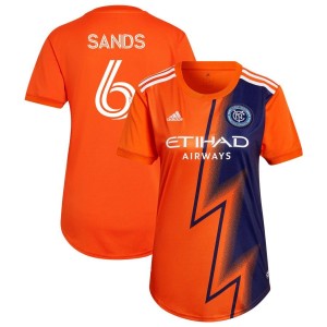 James Sands New York City FC adidas Women's 2022 The Volt Kit Replica Jersey - Orange