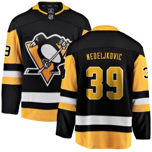 Alex Nedeljkovic Pittsburgh Penguins Fanatics Branded Home Breakaway Jersey - Black