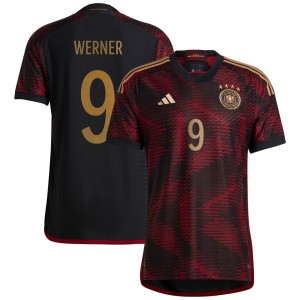 Timo Werner Germany National Team adidas 2022/23 Away Authentic Player Jersey - Black