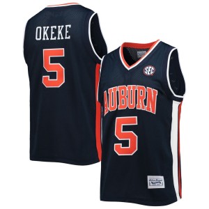 Chuma Okeke Auburn Tigers Original Retro Brand Alumni Commemorative Replica Basketball Jersey - Navy
