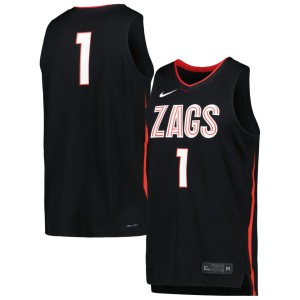 Gonzaga Bulldogs Nike Icon Replica Basketball Jersey - Black