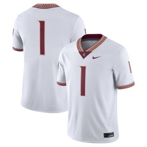 #1 Florida State Seminoles Nike Game Jersey - White