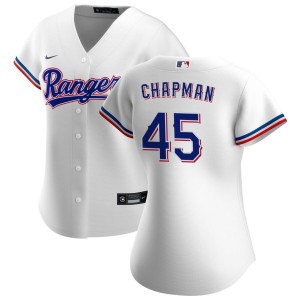 Aroldis Chapman Texas Rangers Nike Women's Home Replica Jersey - White