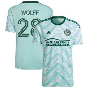 Tyler Wolff Atlanta United FC adidas Youth 2022 The Forest Kit Replica Jersey - Mint