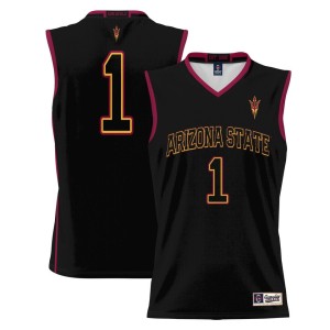 #1 Arizona State Sun Devils ProSphere Youth Basketball Jersey - Black