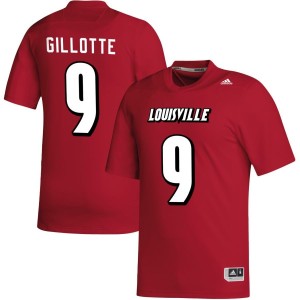 Ashton Gillotte Louisville Cardinals adidas NIL Replica Football Jersey - Red