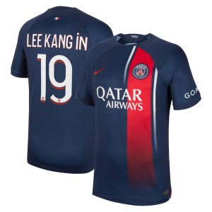Lee Kang In Paris Saint-Germain Nike 2023/24 Home Replica Player Jersey - Navy