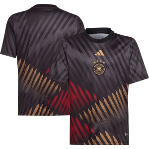 Germany National Team adidas Youth 2022/23 Away Pre-Match Top - Black