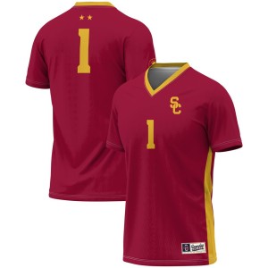 #1 USC Trojans ProSphere Youth Women's Soccer Fashion Jersey - Cardinal