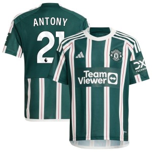 Antony Antony  Manchester United adidas Youth 2023/24 Away Replica Jersey - Green