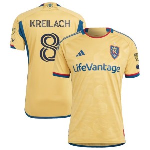 Damir Kreilach Real Salt Lake adidas 2023 The Beehive State Kit Authentic Jersey - Gold